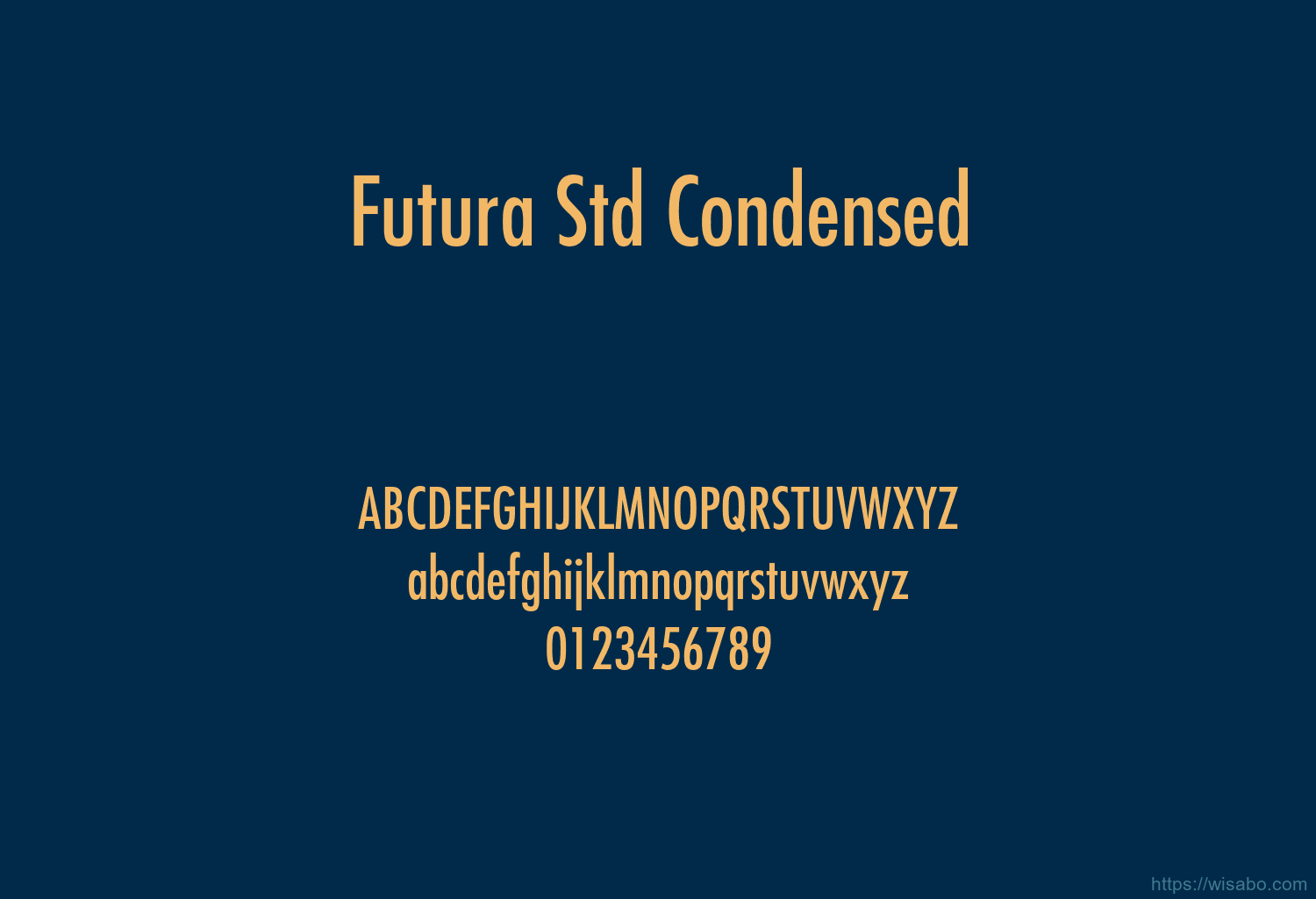 Futura Std Condensed Font Free Download [ttf - otf] | Wisabo Fonts