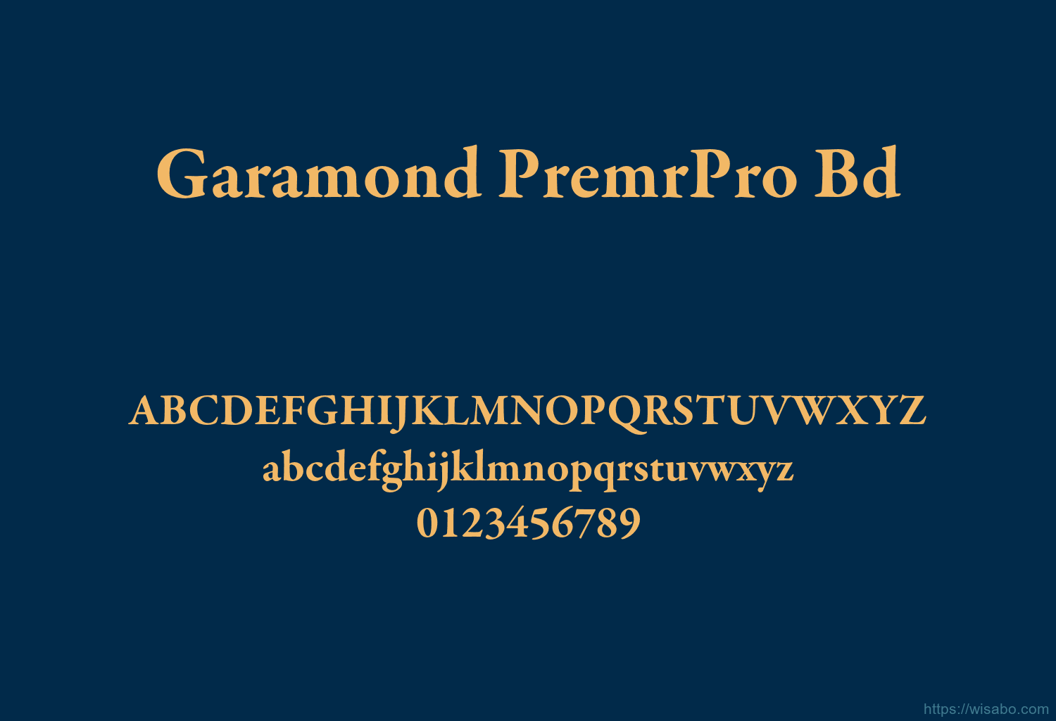Garamond PremrPro Bd