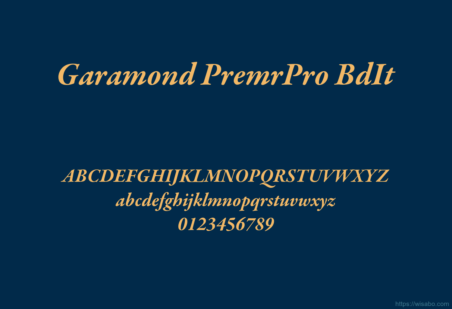 Garamond PremrPro BdIt