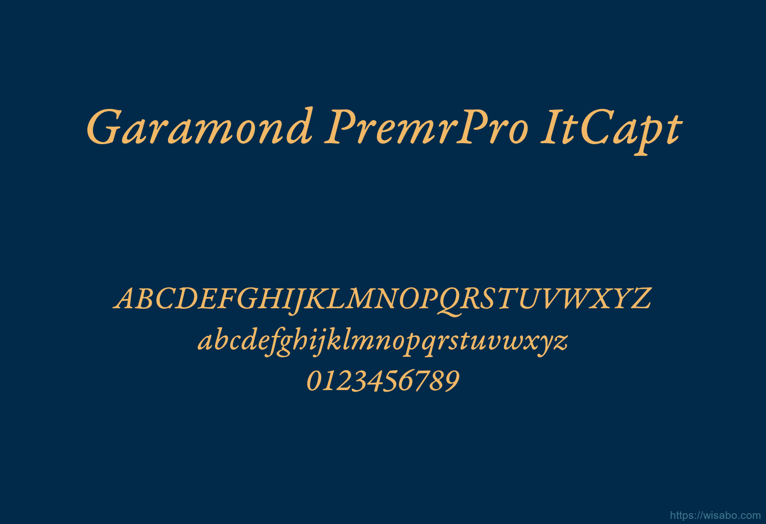 Garamond PremrPro ItCapt