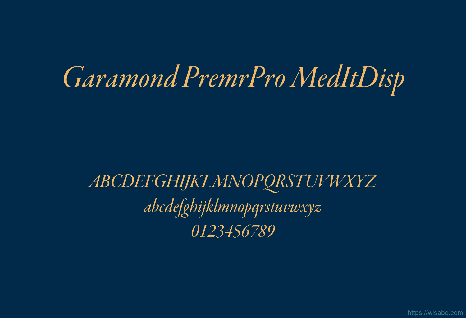 Garamond PremrPro MedItDisp