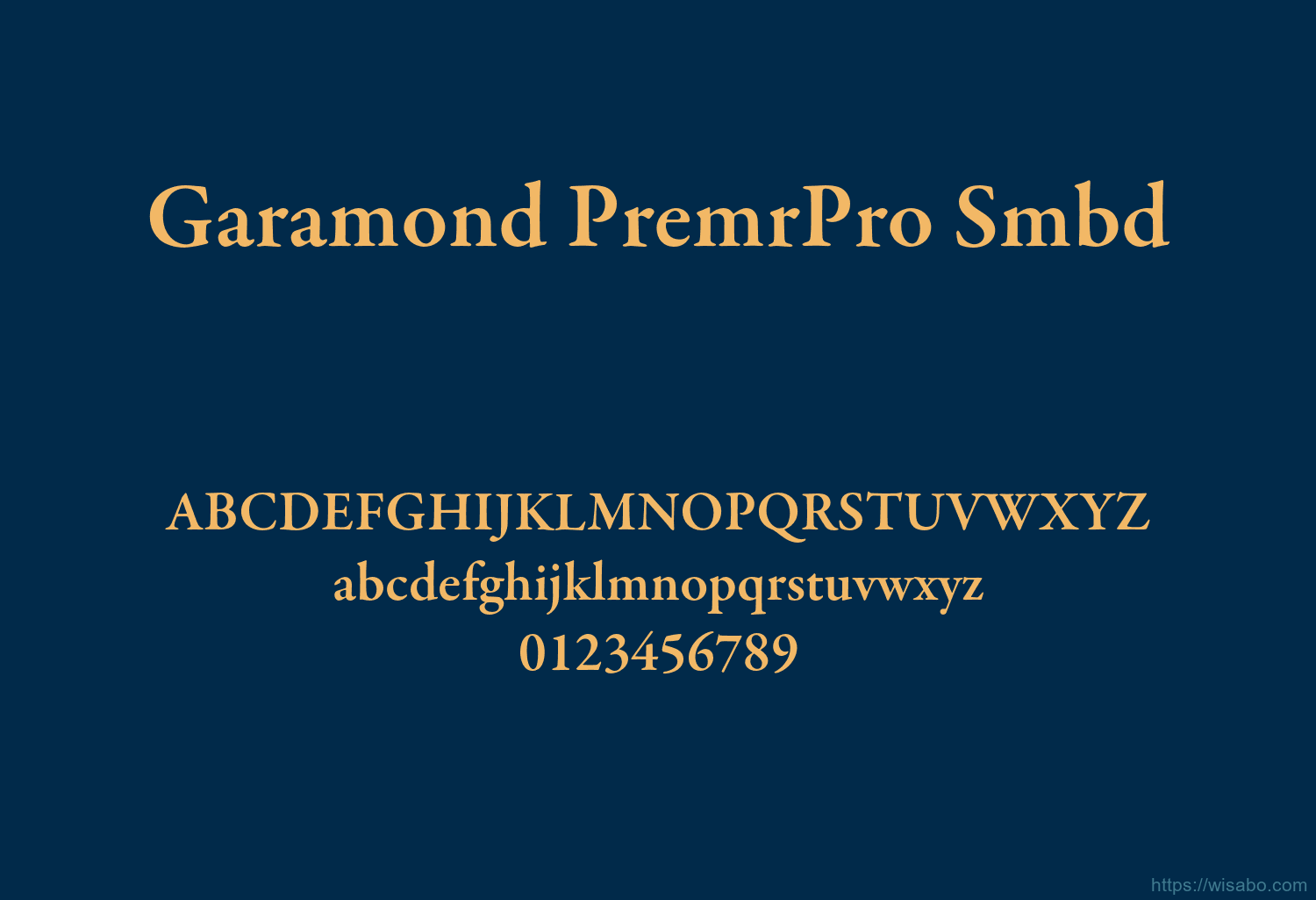 Garamond PremrPro Smbd