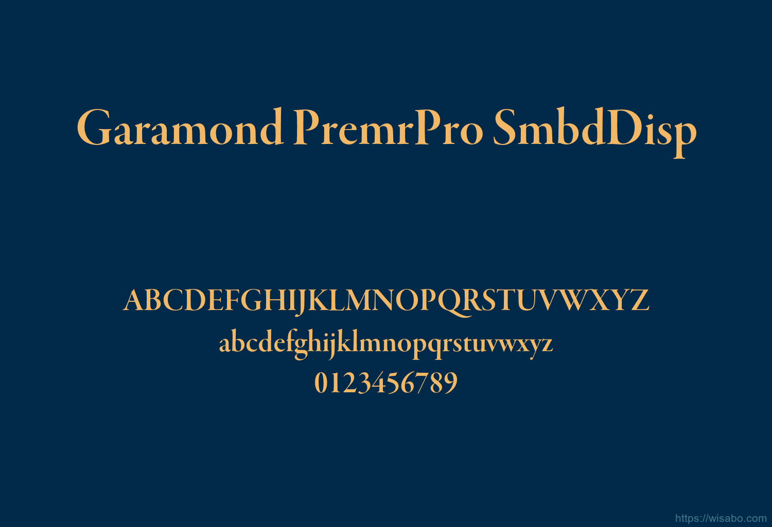 Garamond PremrPro SmbdDisp