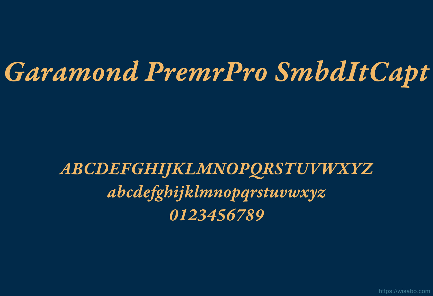 Garamond PremrPro SmbdItCapt