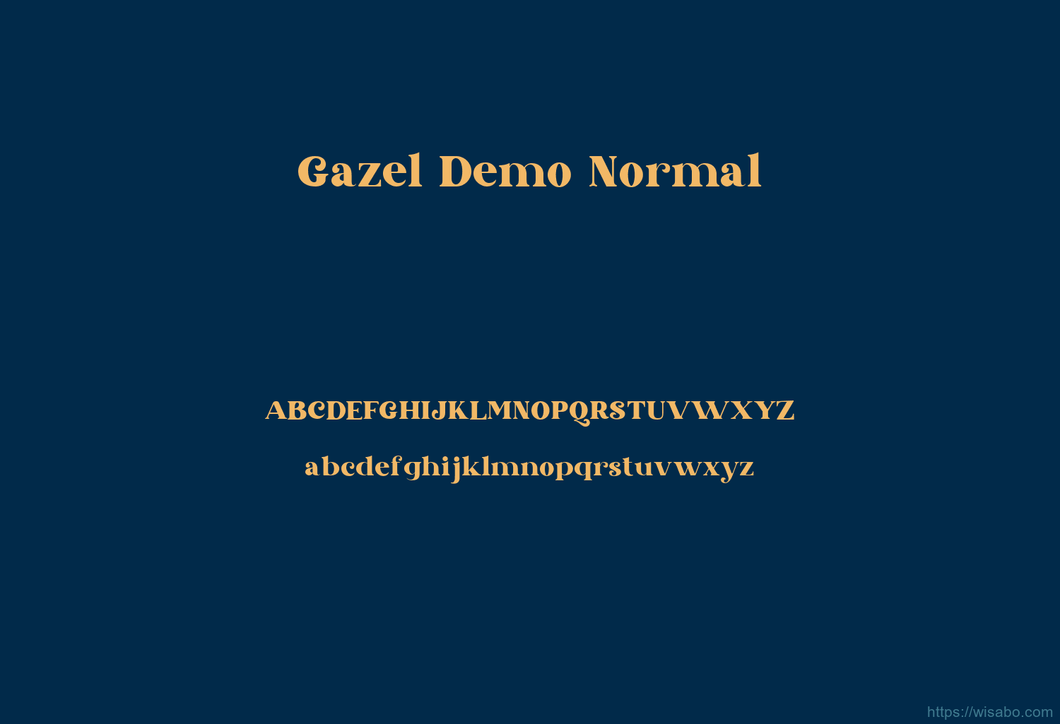 Gazel Demo Normal Font Free Download [ttf - otf] | Wisabo Fonts