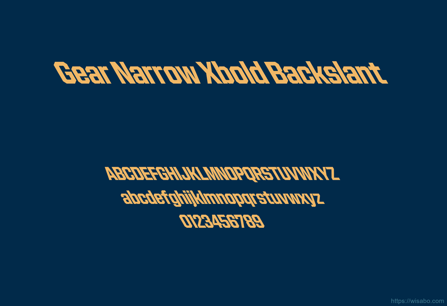 Gear Narrow Xbold Backslant