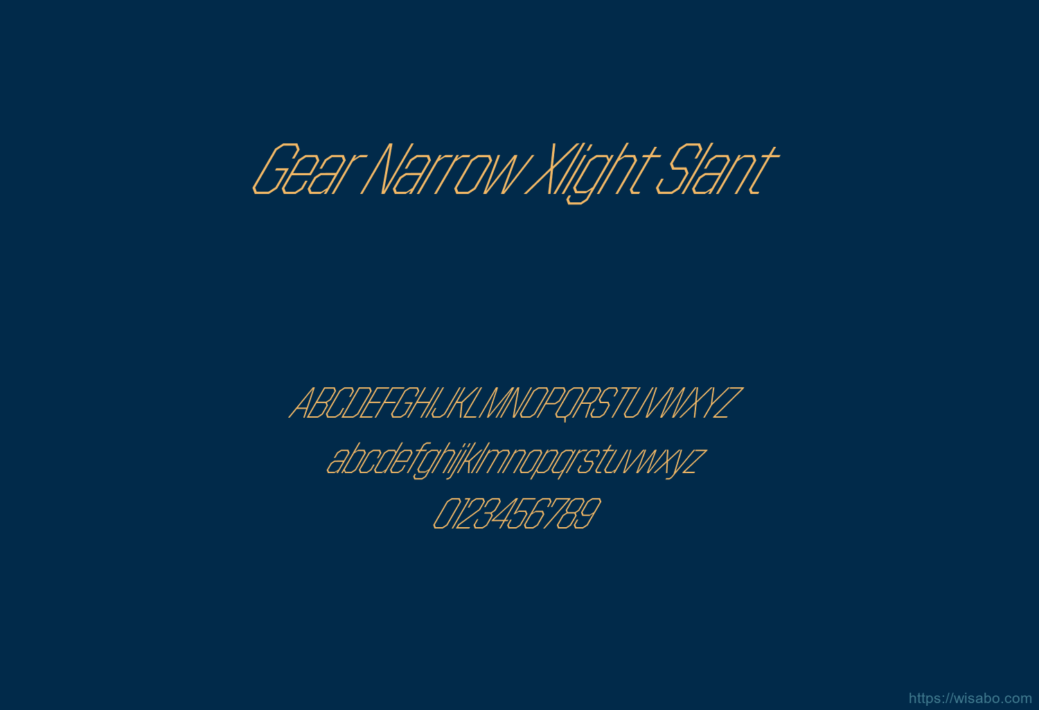 Gear Narrow Xlight Slant