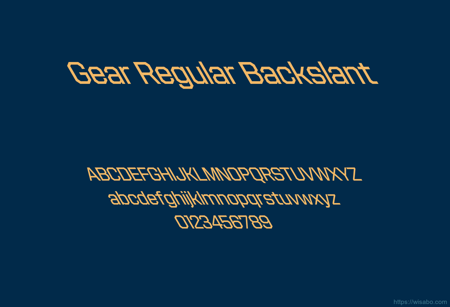 Gear Regular Backslant
