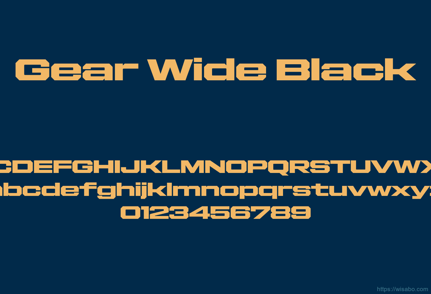Gear Wide Black
