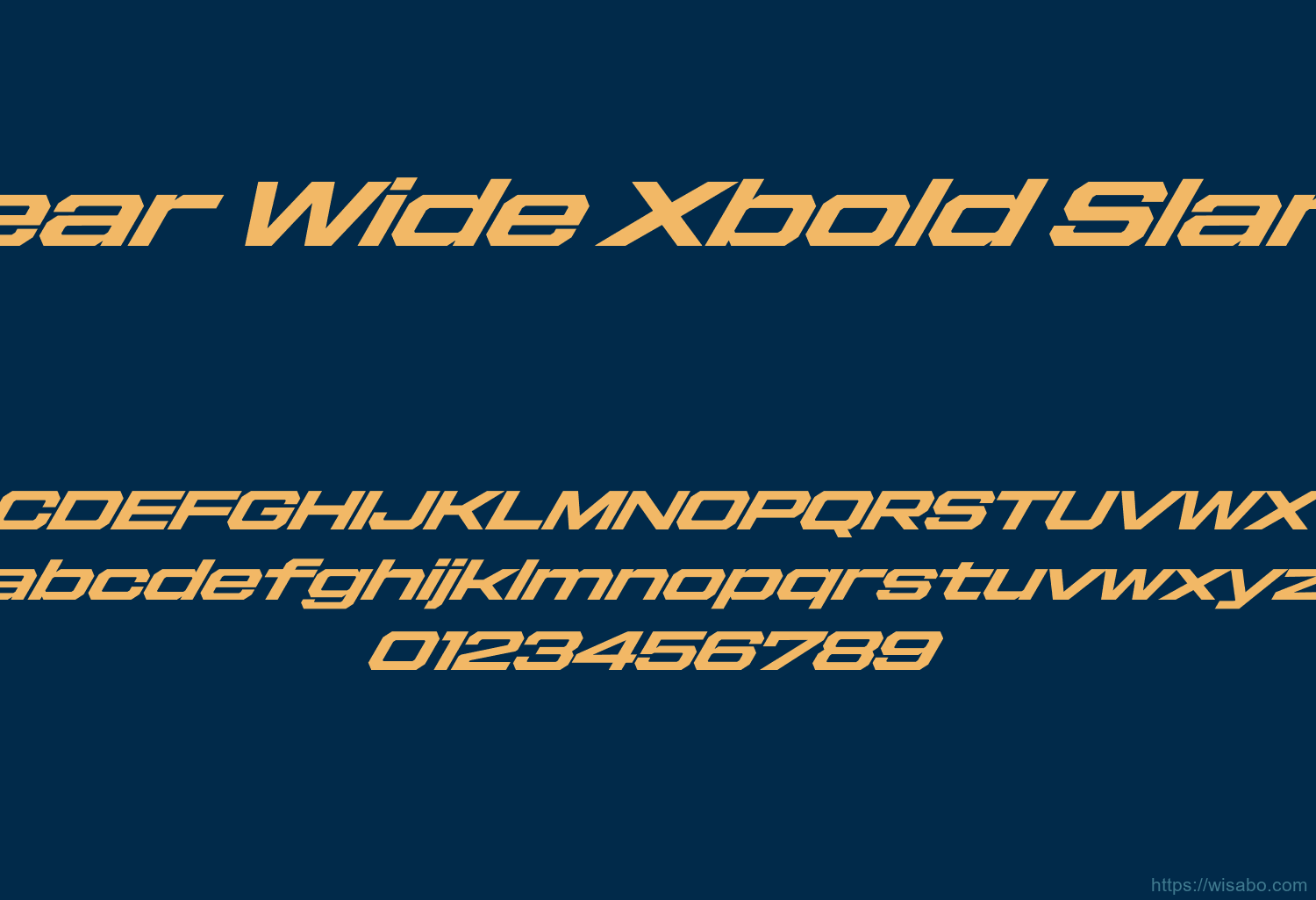 Gear Wide Xbold Slant