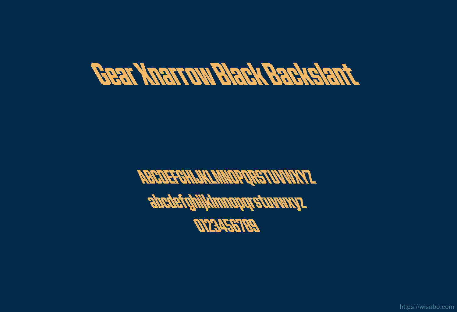 Gear Xnarrow Black Backslant