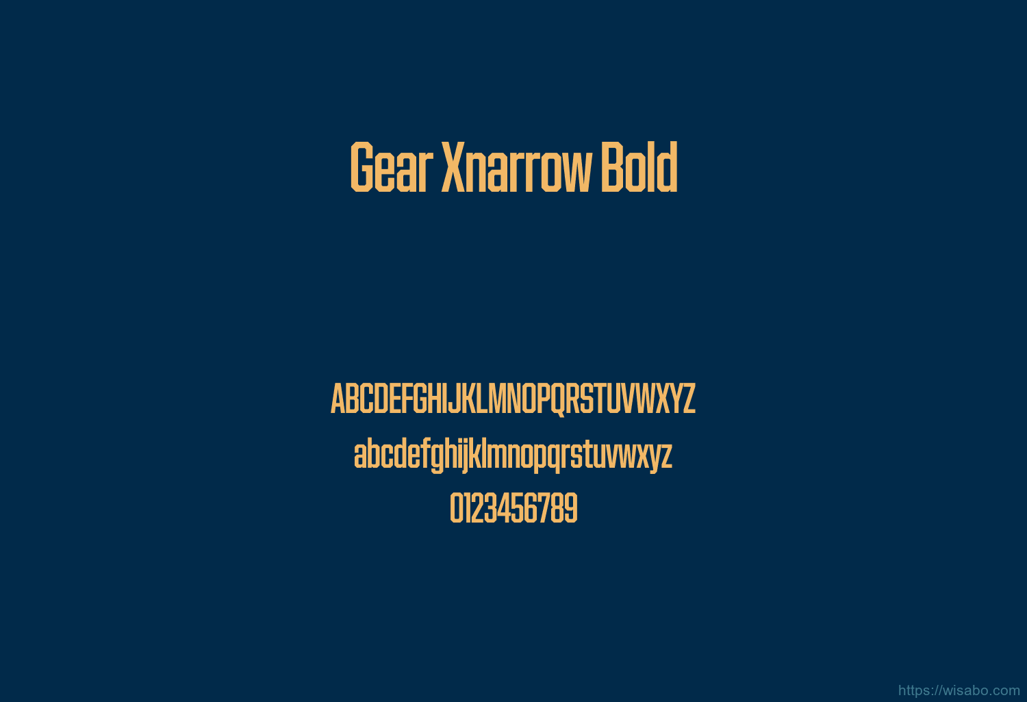 Gear Xnarrow Bold