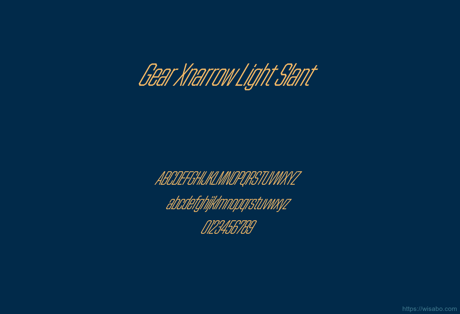 Gear Xnarrow Light Slant