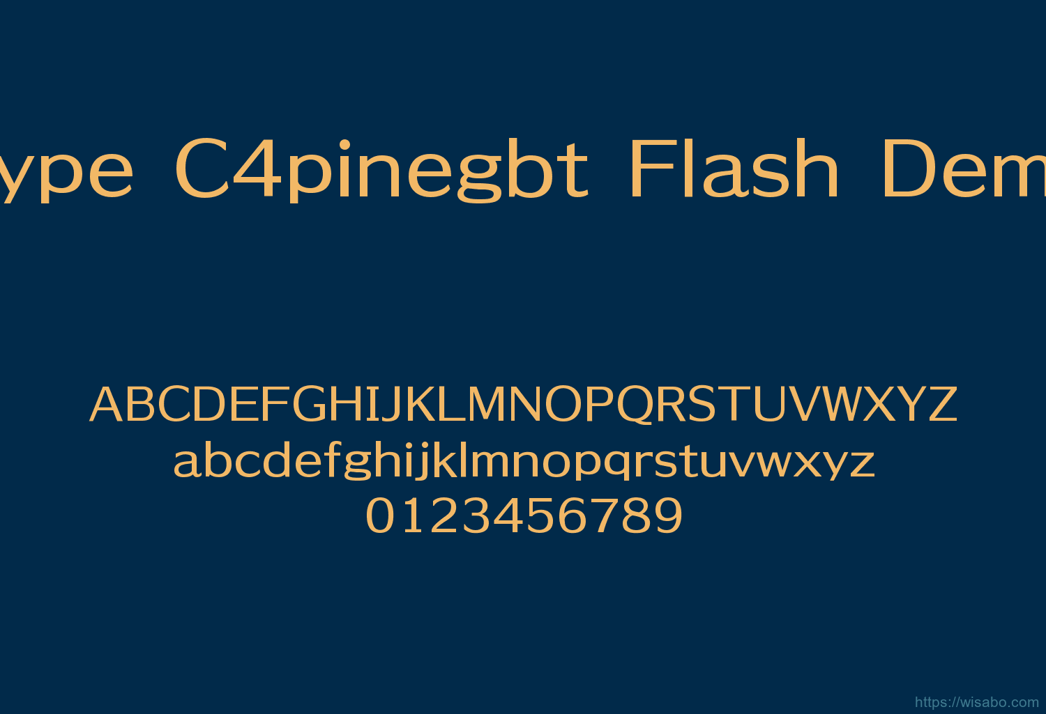 Geetype C4pinegbt Flash Demibold