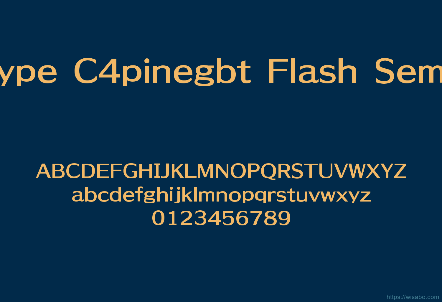 Geetype C4pinegbt Flash Semibold