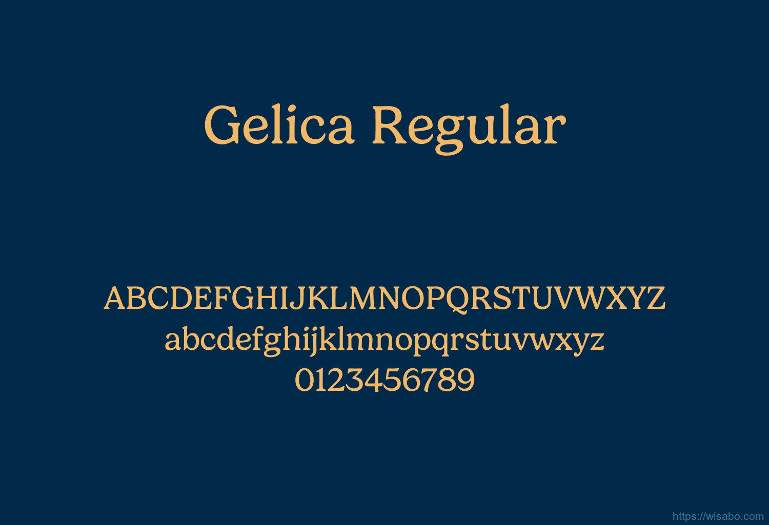 Gelica Regular