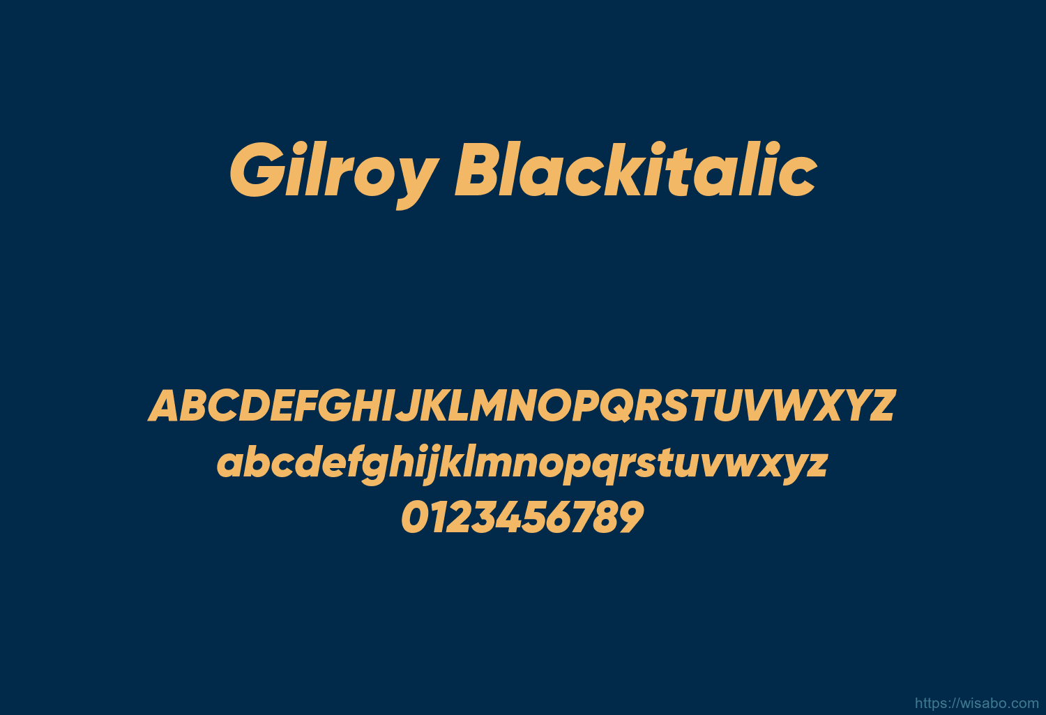 Gilroy Blackitalic