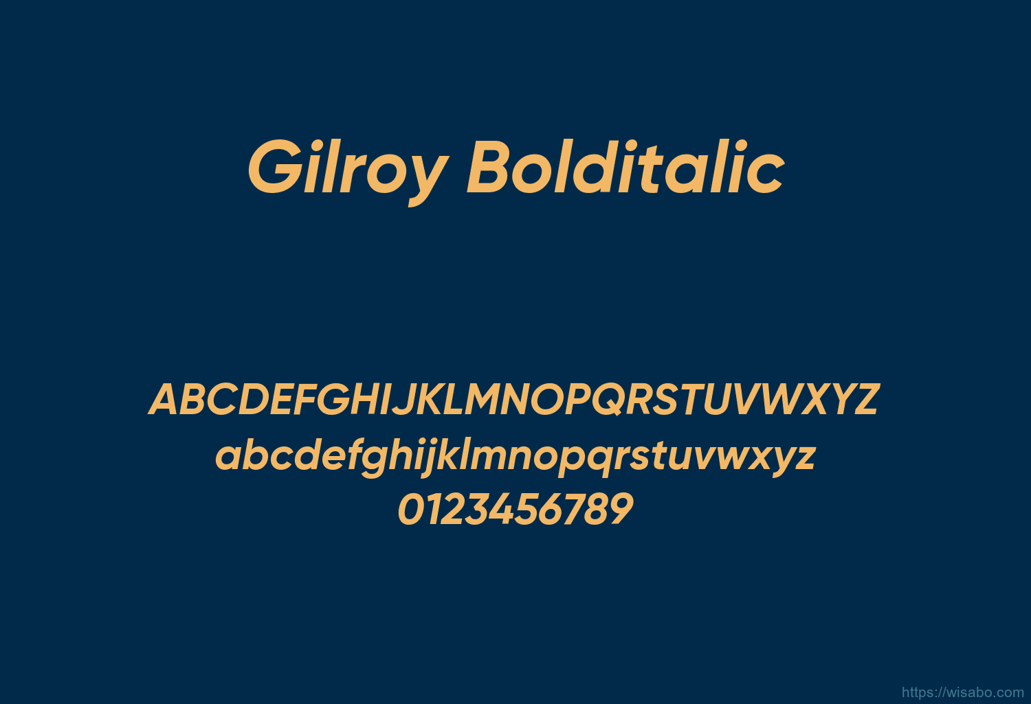 Gilroy Bolditalic