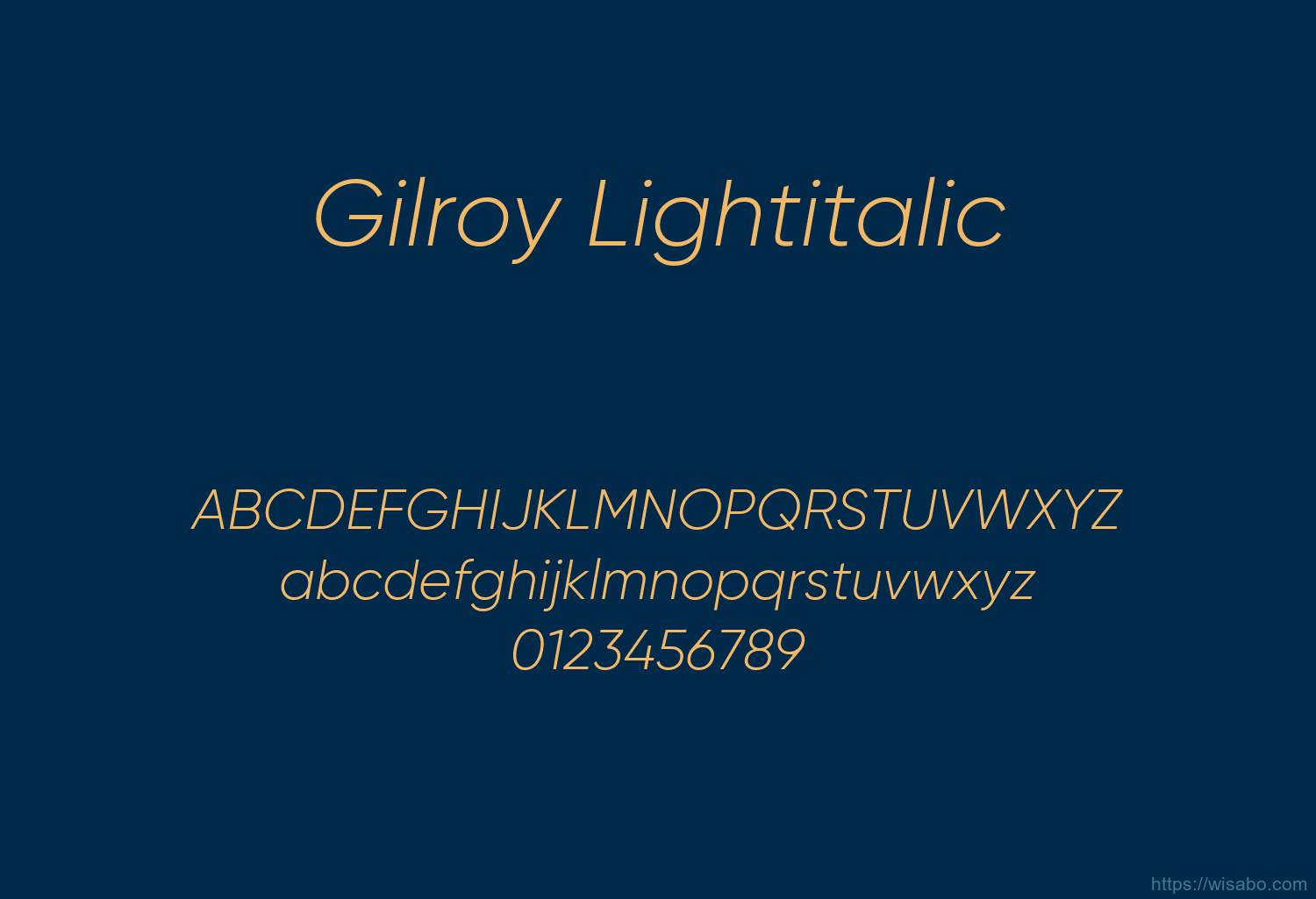 Gilroy Lightitalic Gilroy Lightitalic