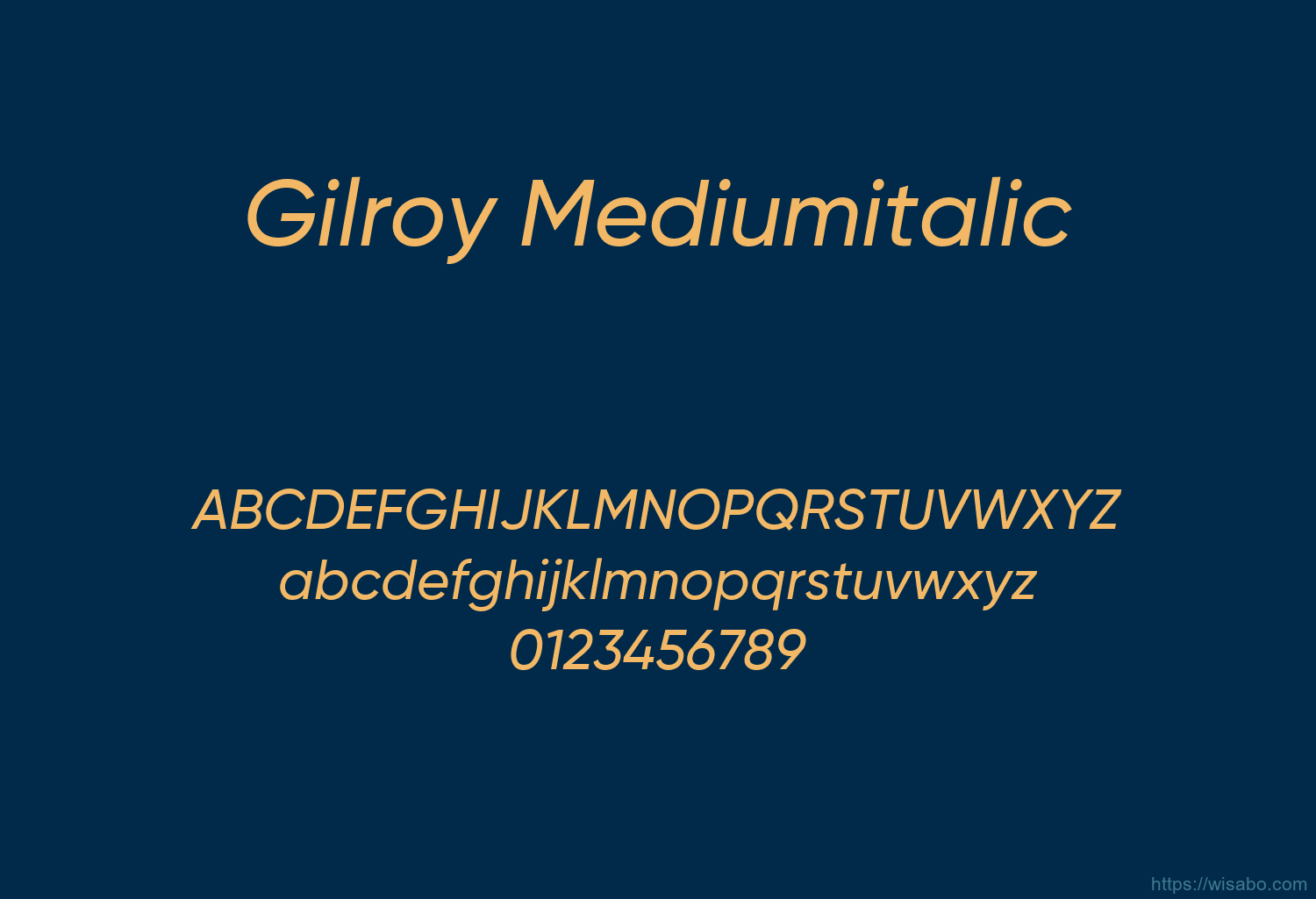 Gilroy Mediumitalic