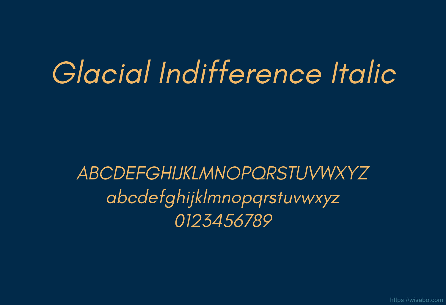 Glacial Indifference Italic