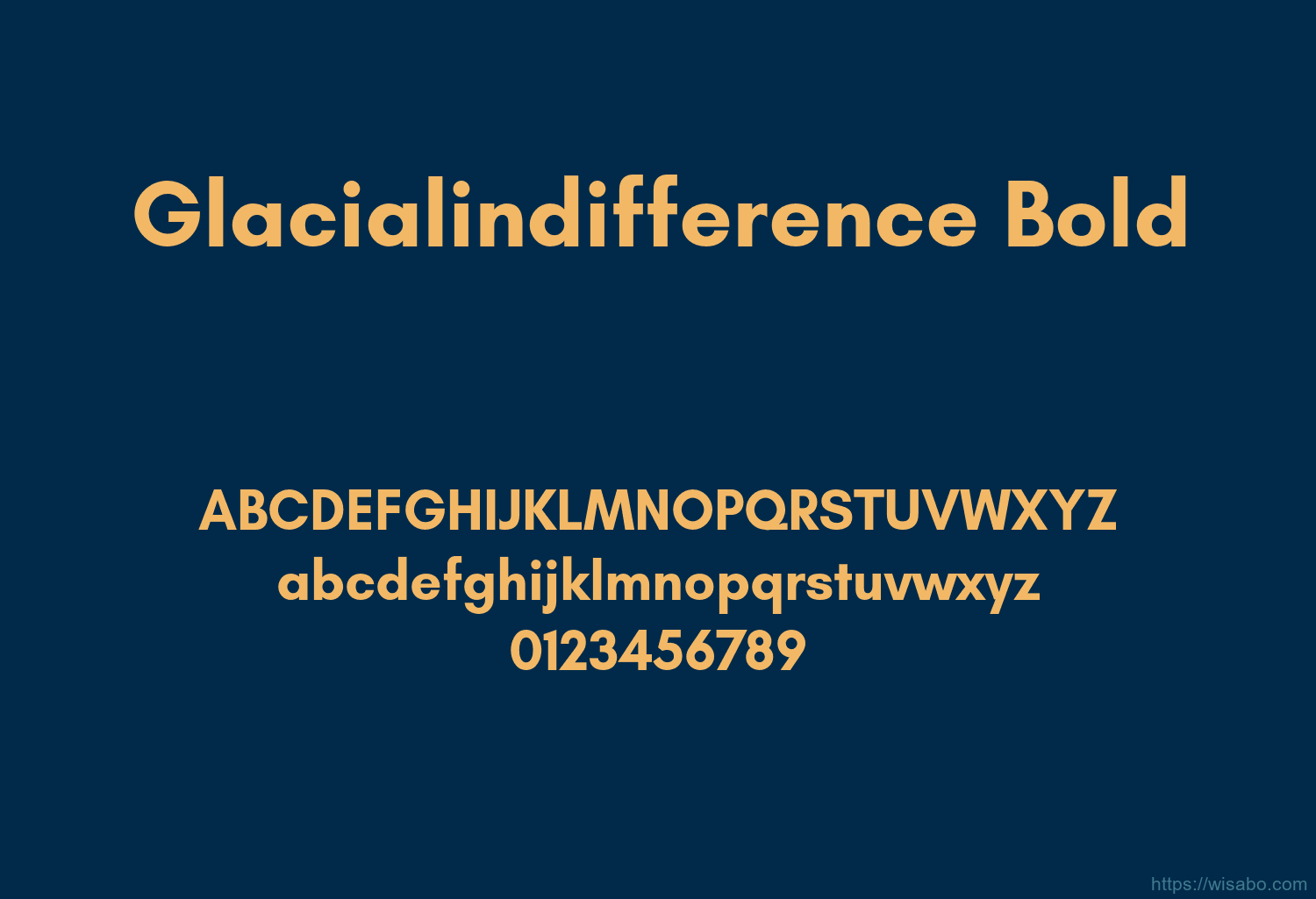 Glacialindifference Bold
