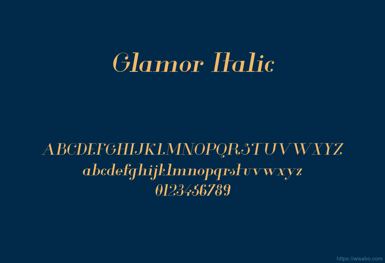 Glamor Italic Glamor Italic