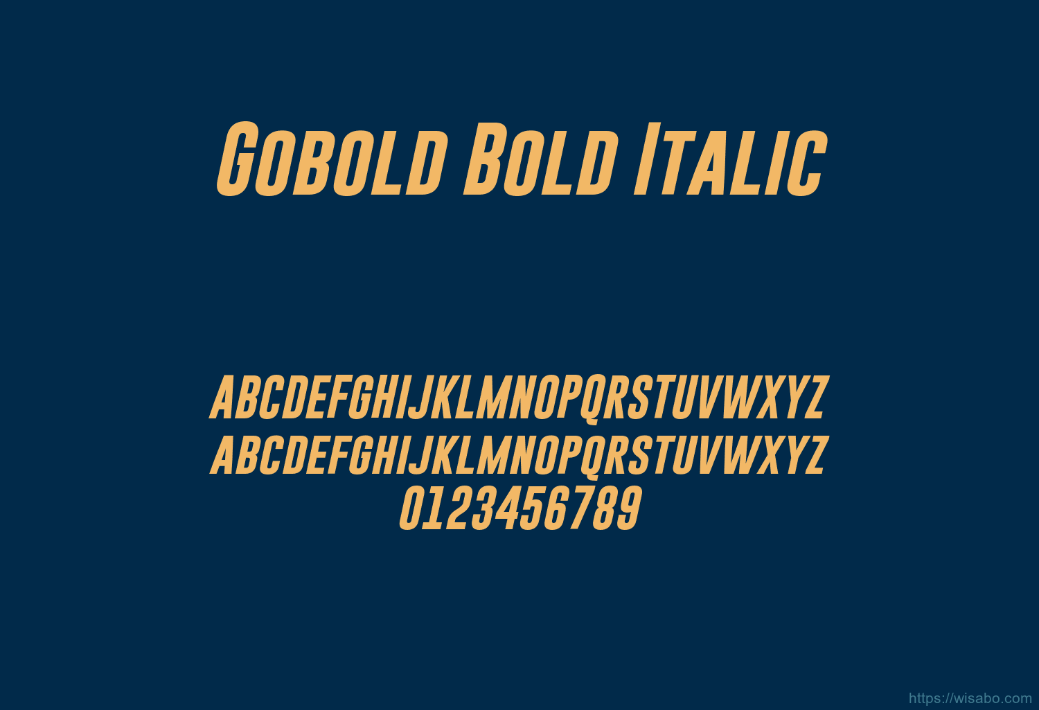 Gobold Bold Italic Gobold Bold Italic