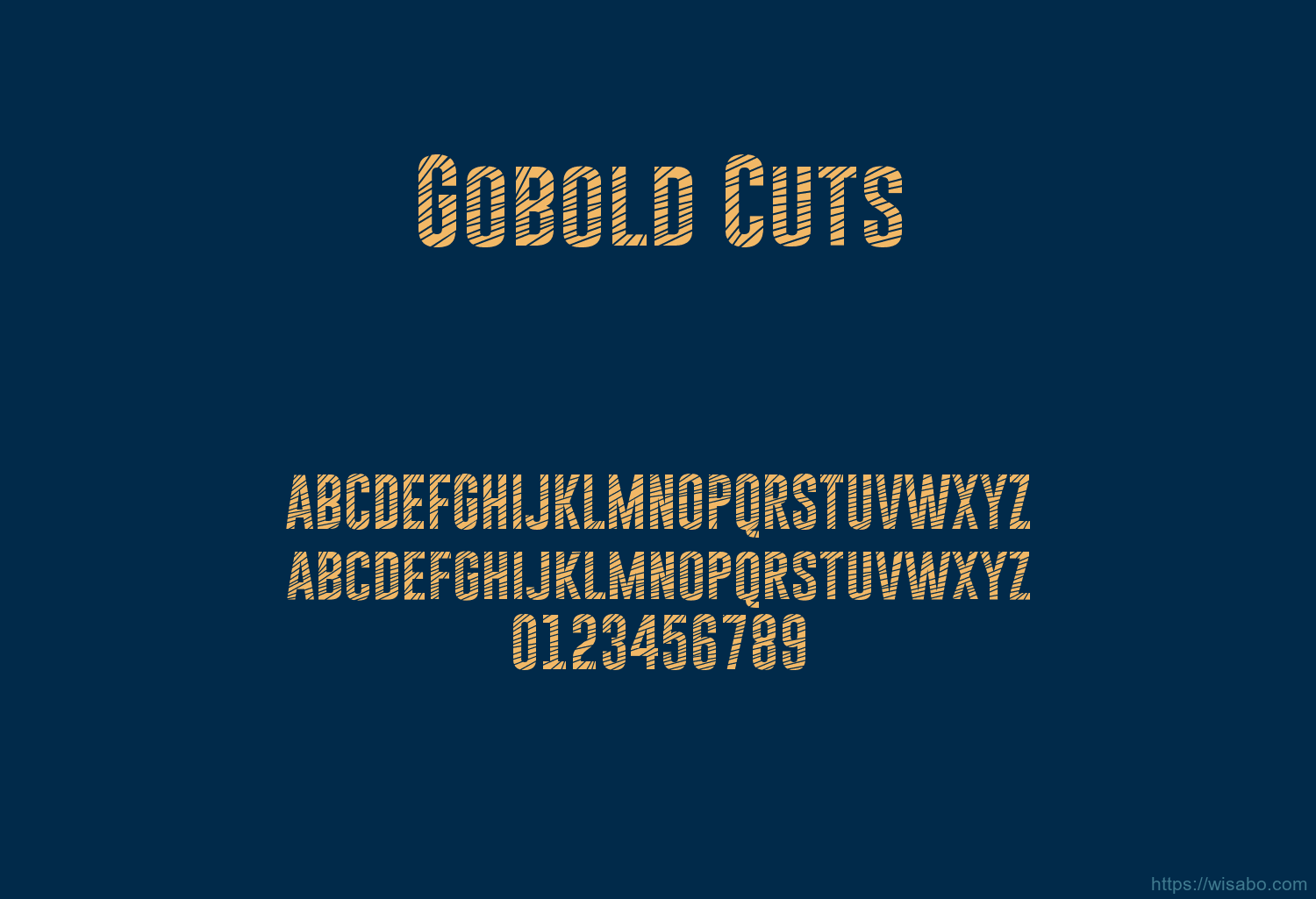 Gobold Cuts Font Free Download [ttf - otf] | Wisabo Fonts