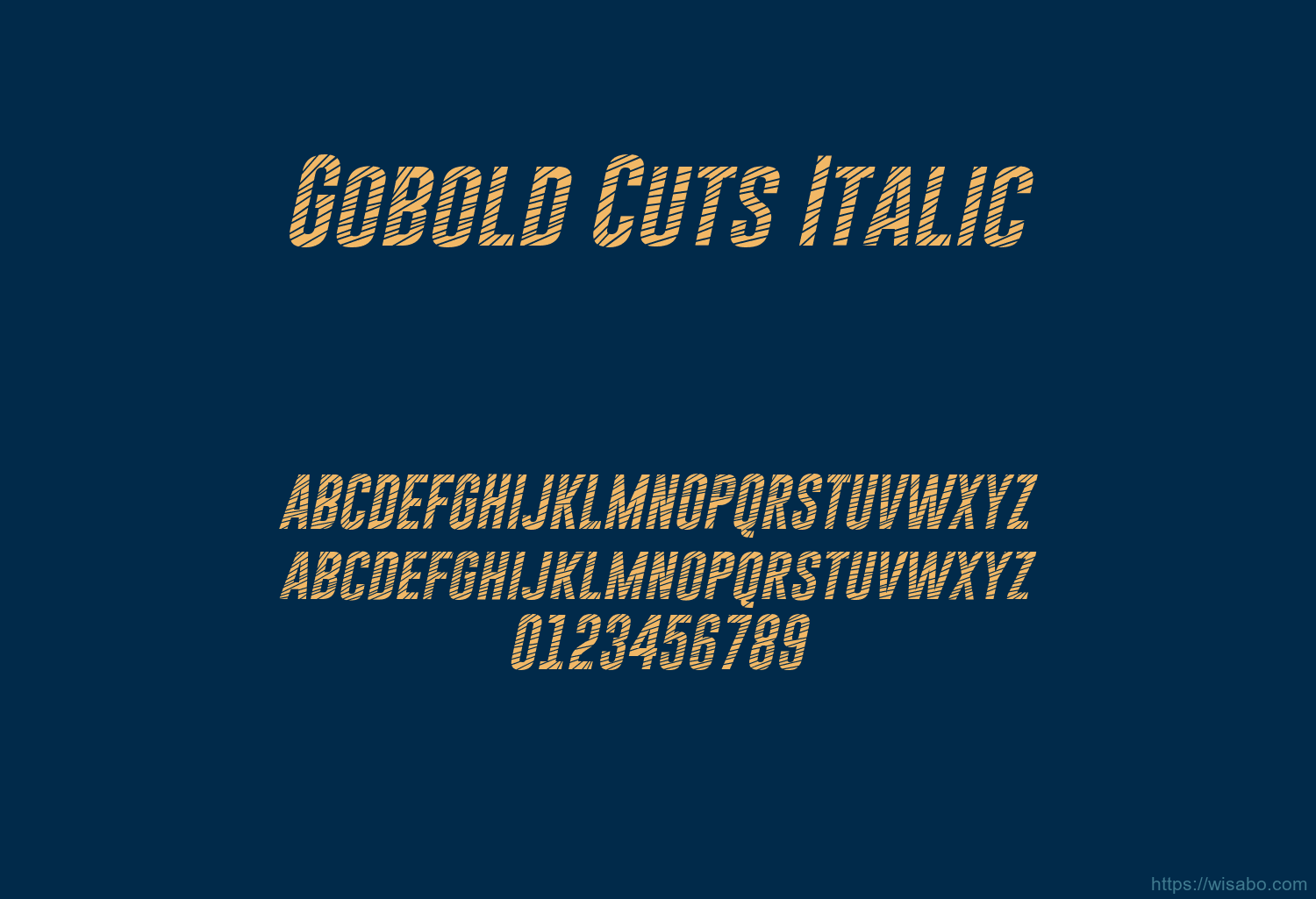 Gobold Cuts Italic Gobold Cuts Italic