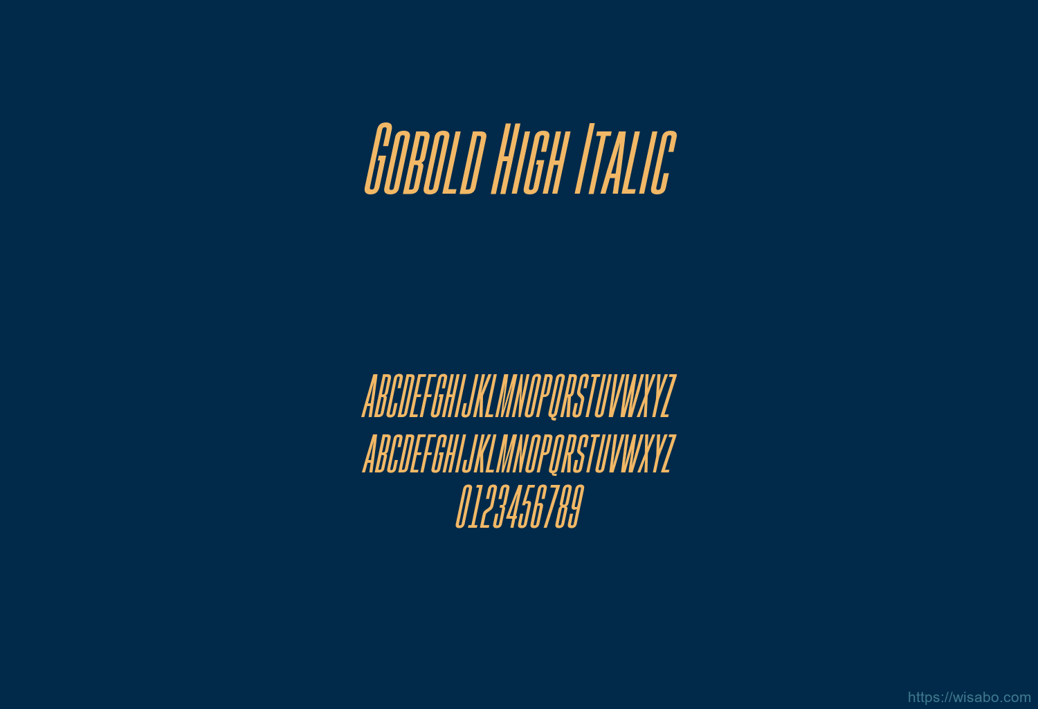 Gobold High Italic Gobold High Italic