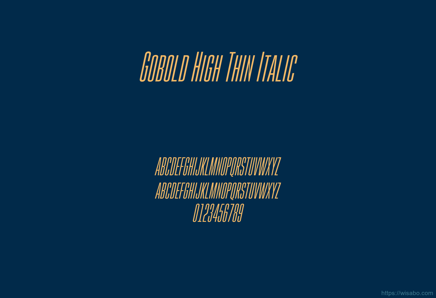 Gobold High Thin Italic Gobold High Thin Italic