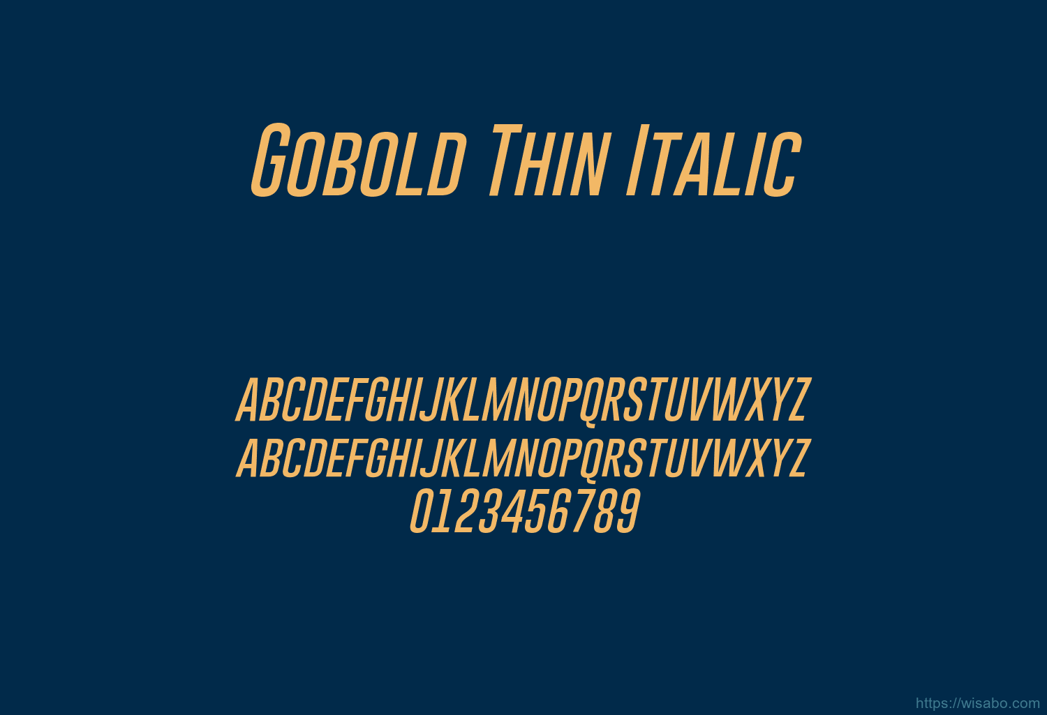 Gobold Thin Italic Gobold Thin Italic