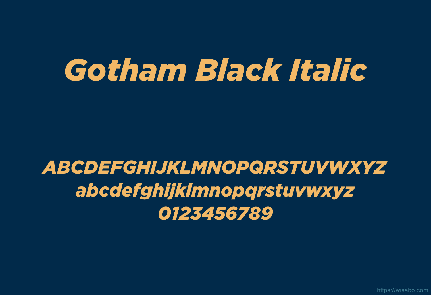 Gotham Black Italic