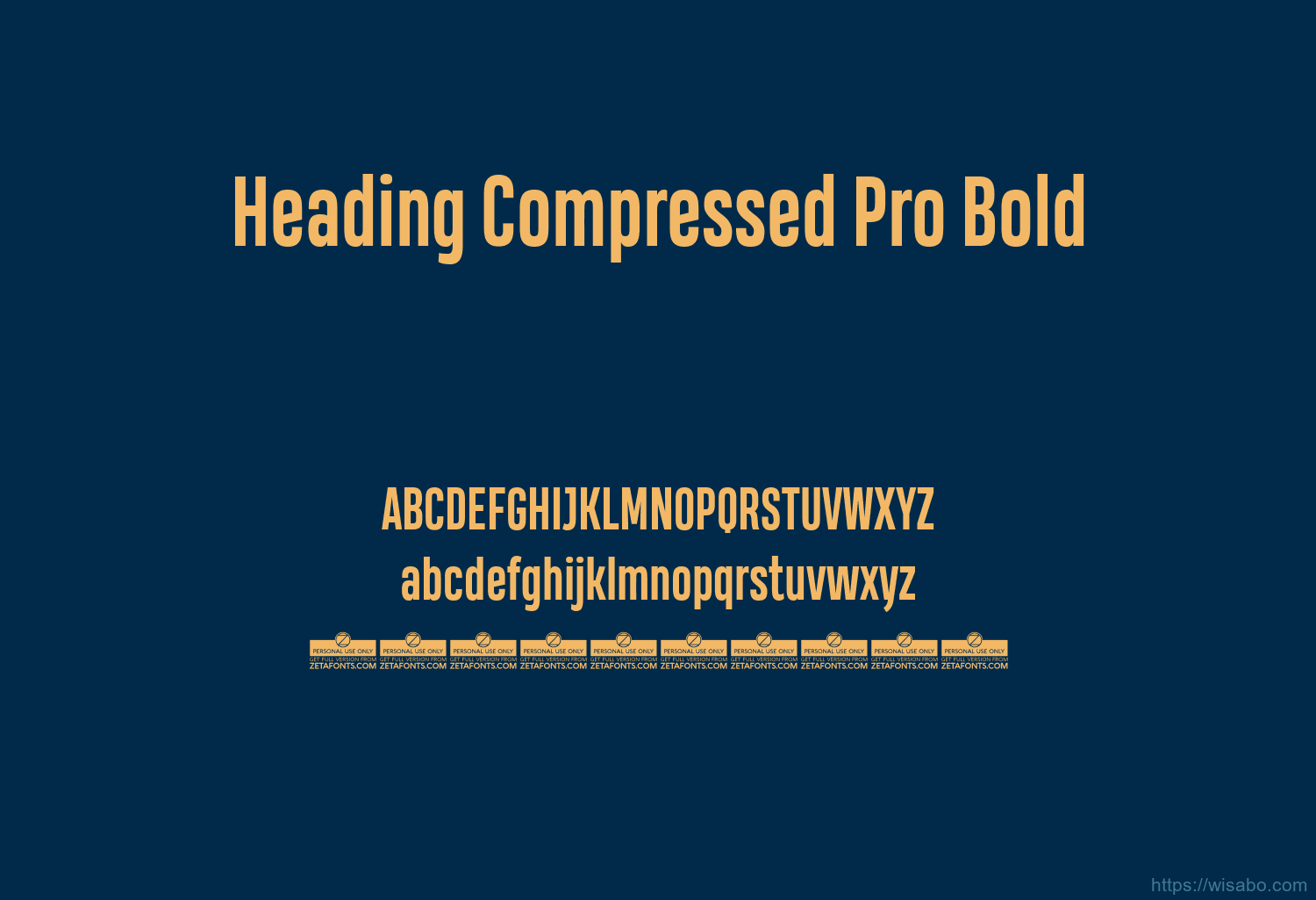 Heading Compressed Pro Bold Heading Compressed Pro Bold