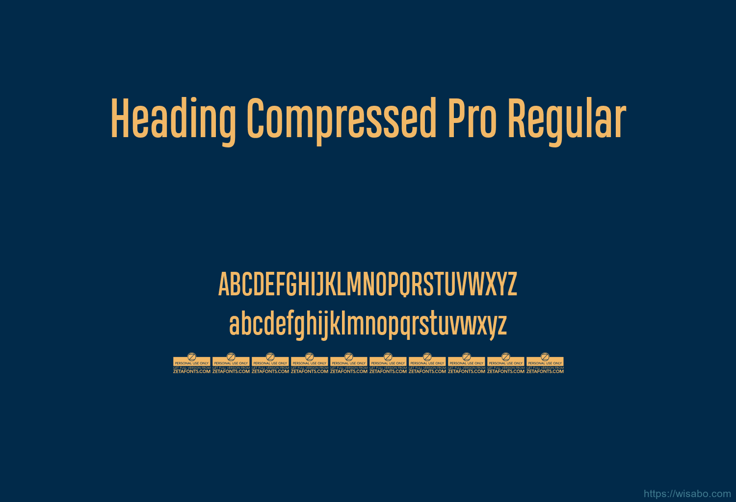 Heading Compressed Pro Regular