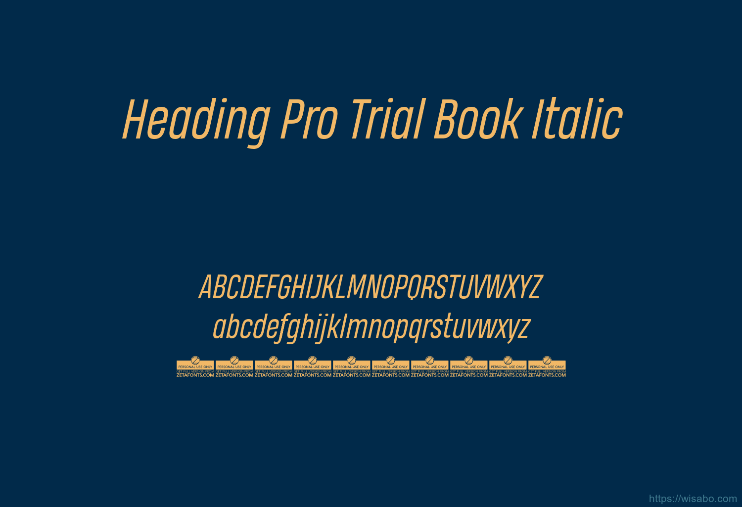 Heading Pro Trial Book Italic Heading Pro Trial Book Italic
