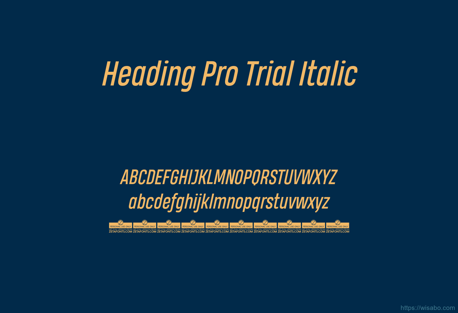 Heading Pro Trial Italic Heading Pro Trial Italic