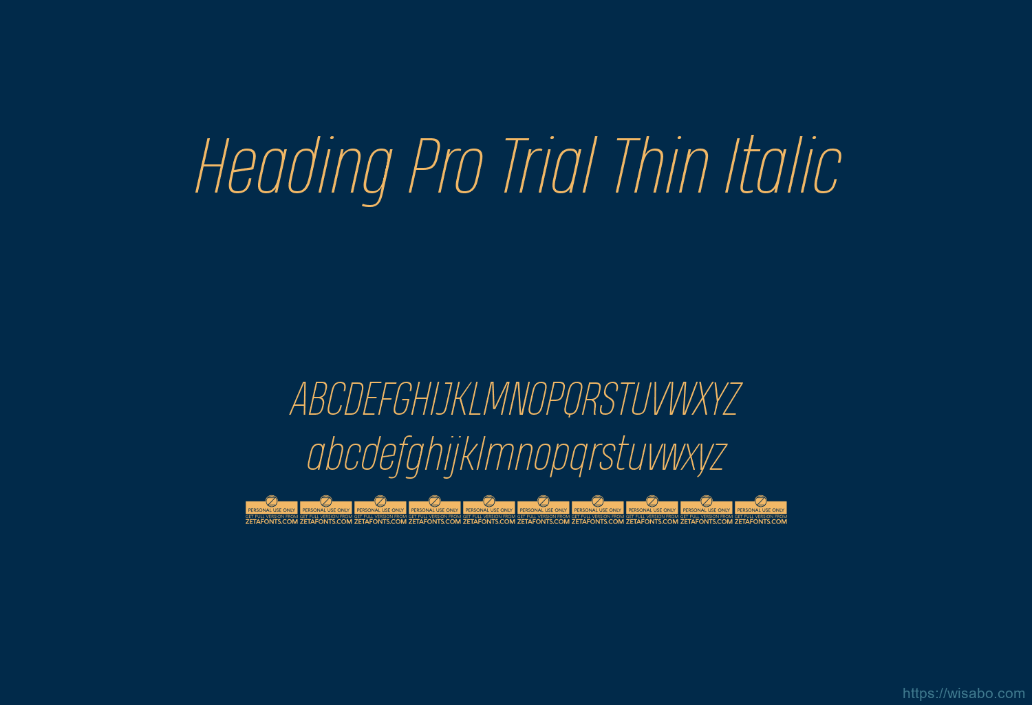 Heading Pro Trial Thin Italic Heading Pro Trial Thin Italic