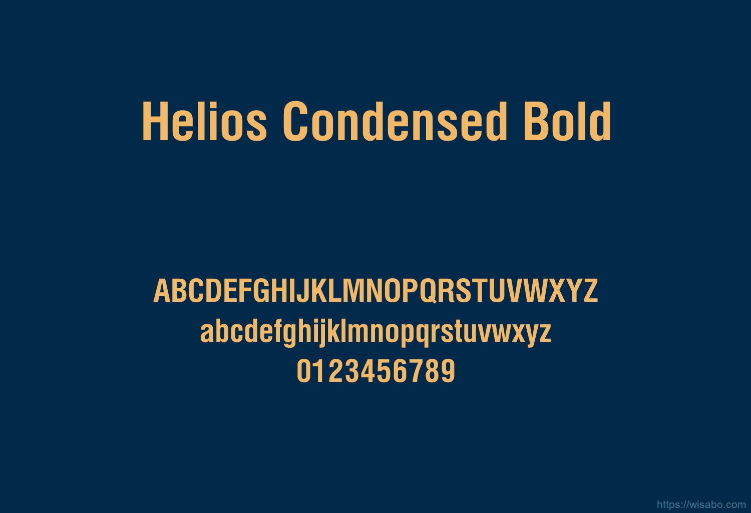 Helios Condensed Bold