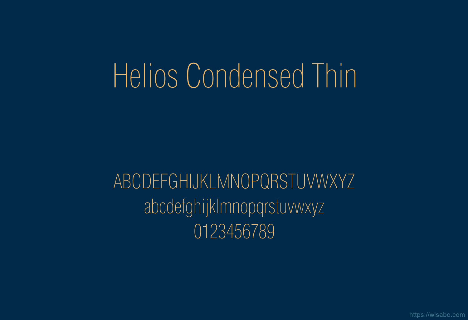 Helios Condensed Thin