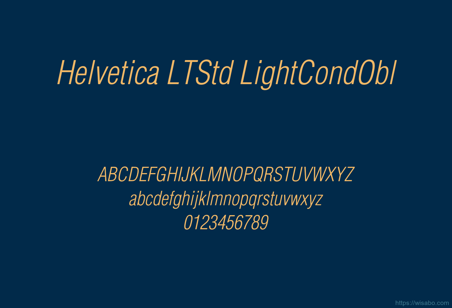 Helvetica LTStd LightCondObl Helvetica LTStd LightCondObl