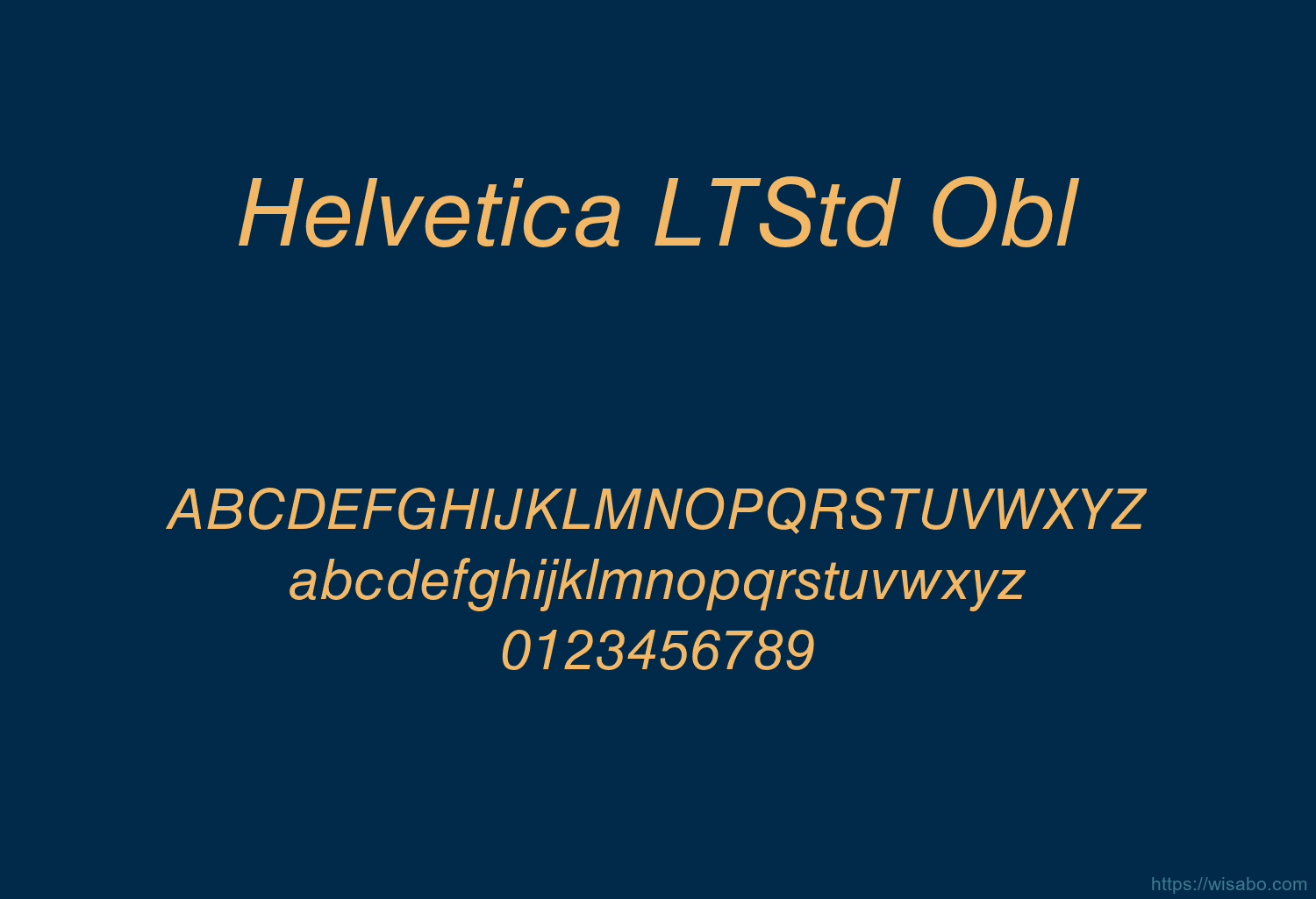 Helvetica LTStd Obl