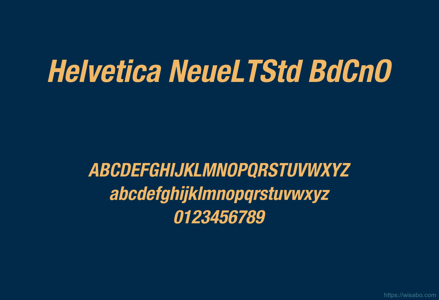 Helvetica NeueLTStd BdCnO