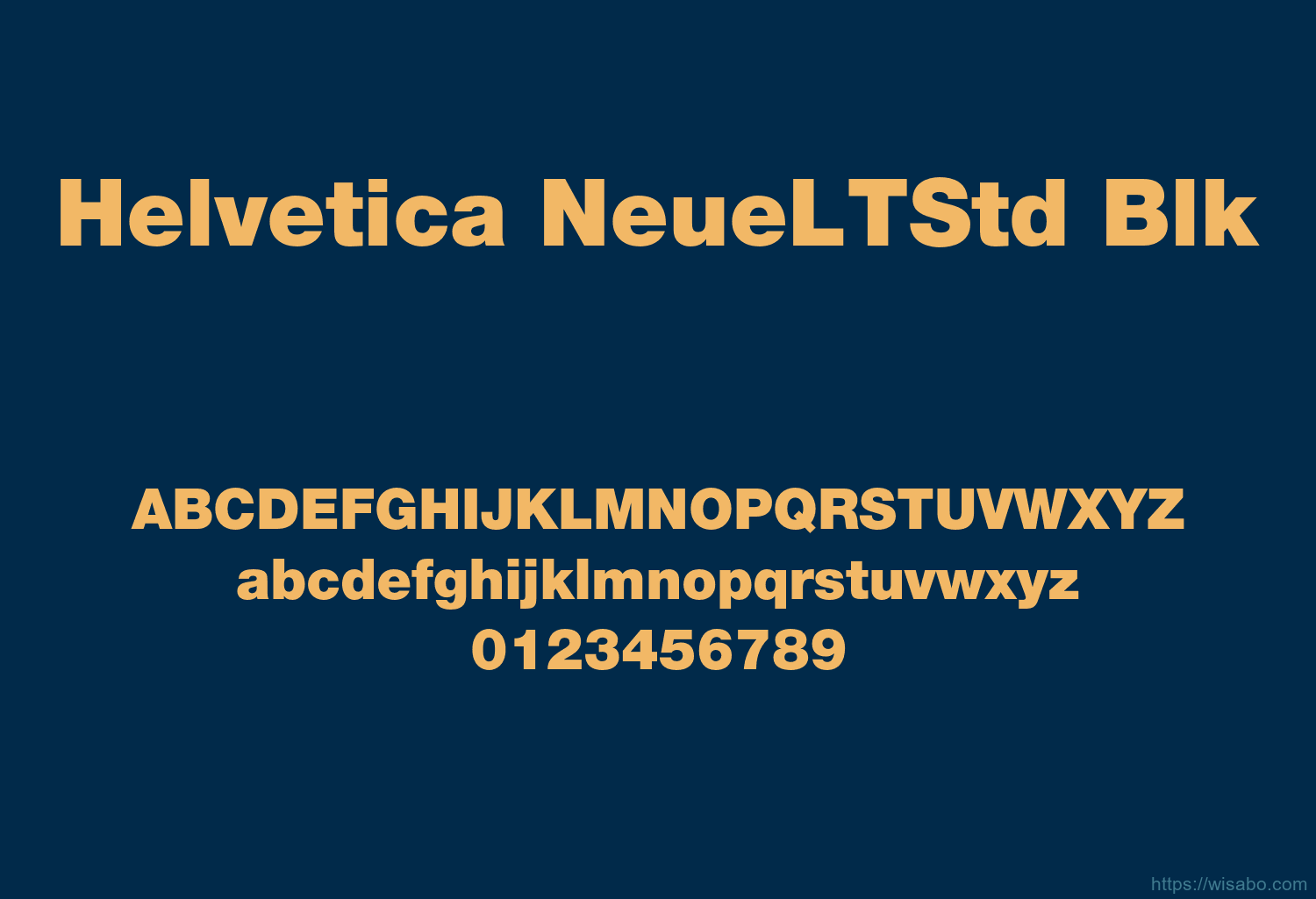 Helvetica NeueLTStd Blk