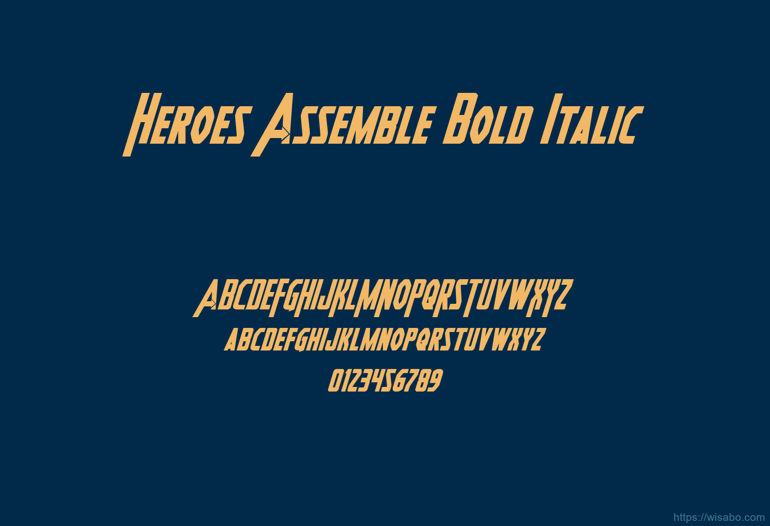 Heroes Assemble Bold Italic