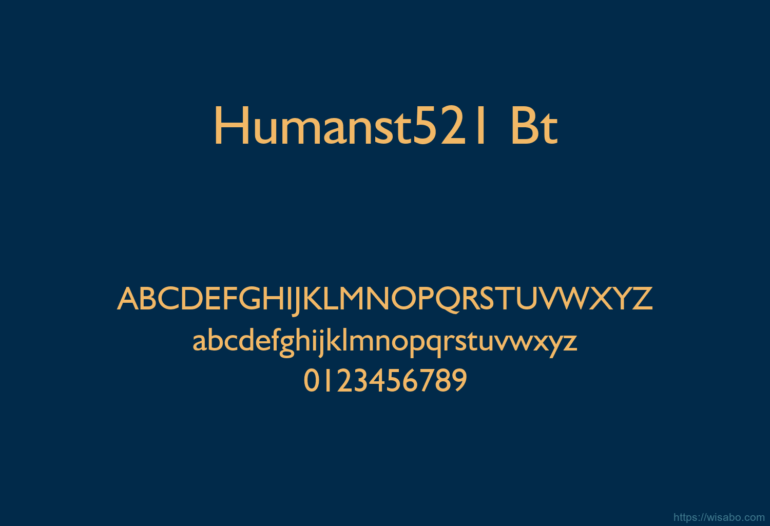 Humanst521 Bt