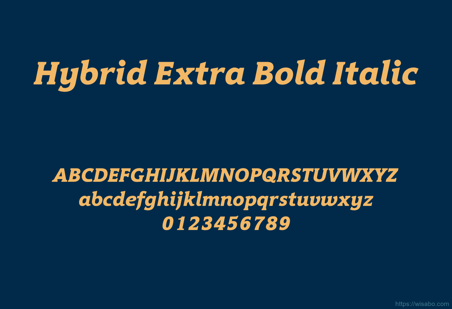 Hybrid Extra Bold Italic