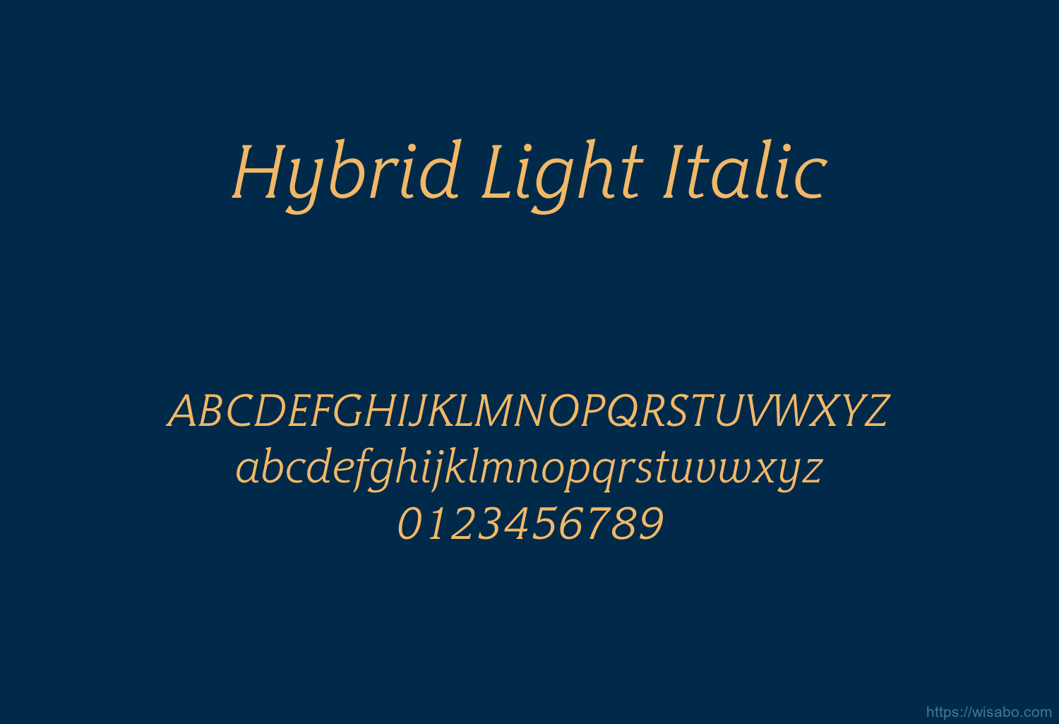 Hybrid Light Italic