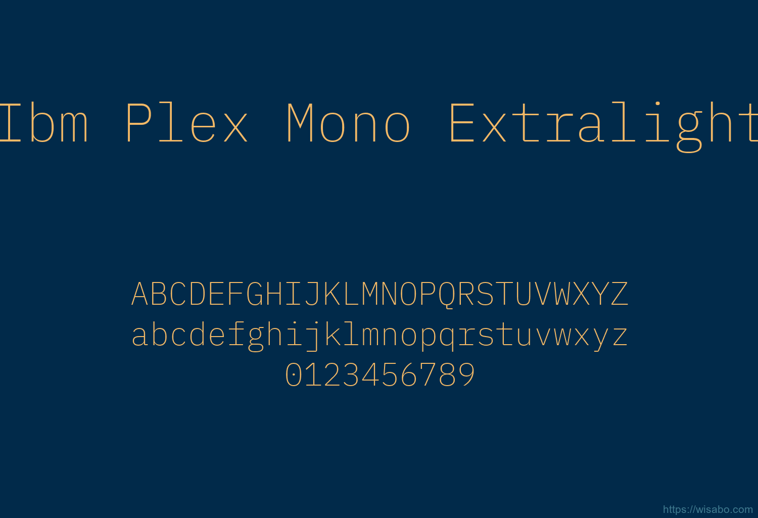 Ibm Plex Mono Extralight